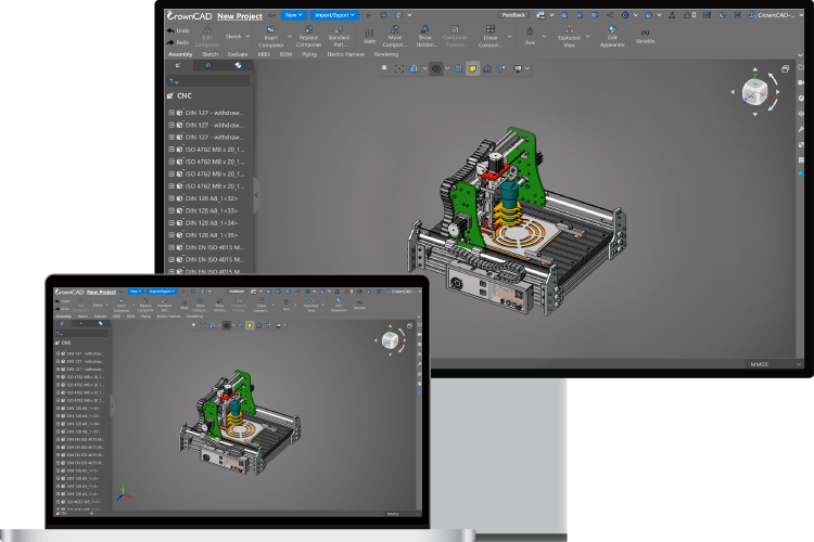 CrownCAD | 3D CAD for Cloud-based Design